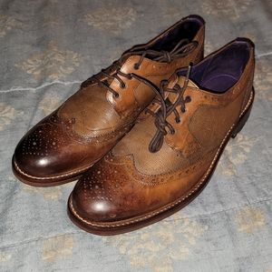 Ted Baker Cassiuss 4 Tan Leather Oxford Shoes Size 9 Style: 9-15152